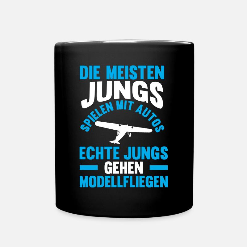 Modellfliegen Modellflieger Modellflug - Tasse einfarbig - Schwarz