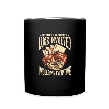 Poker PokerFace Poker All In Casino Gift - Full Colour Mug - black - Front