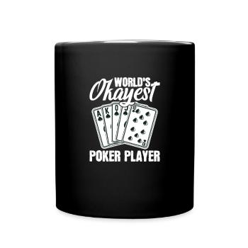 Poker PokerFace Poker All In Casino Gift - Full Colour Mug - black - Front