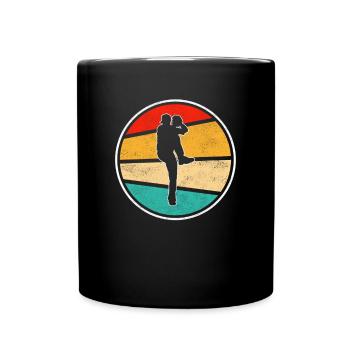 Baseball Retro Logo - Mug uni - noir - Devant