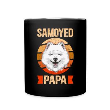 Samoyed Papa Dog Owner Owner Gift - Full Colour Mug - black - Front