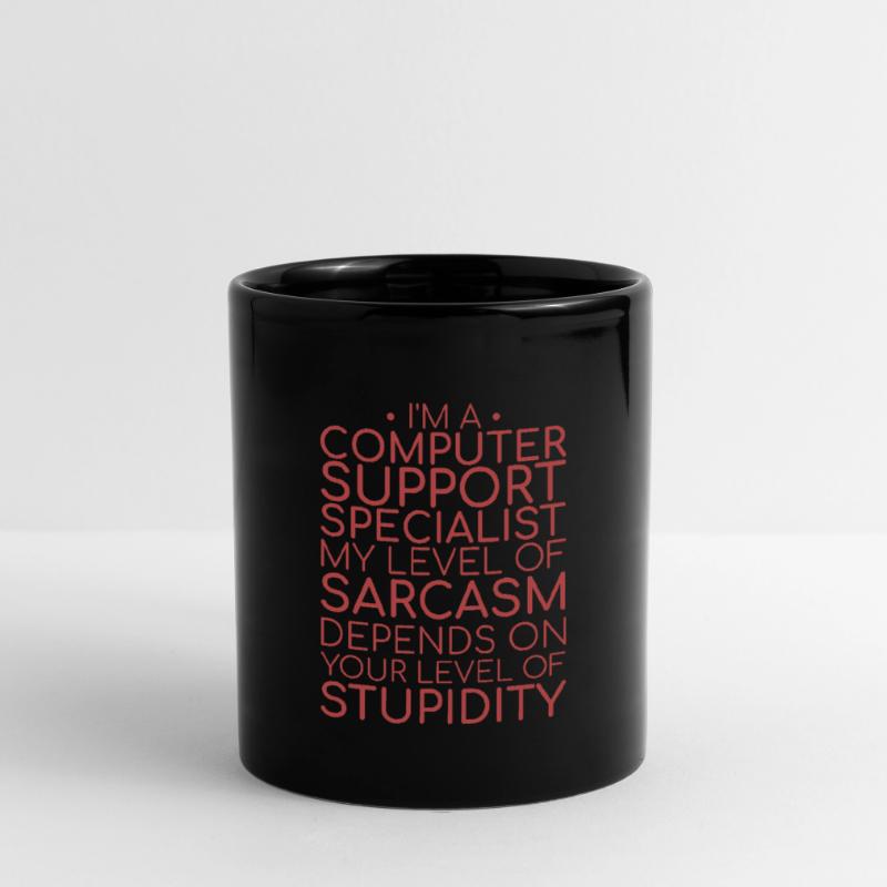 "Computer Support Specialist Sarcasm | IT Support" Full Colour Mug