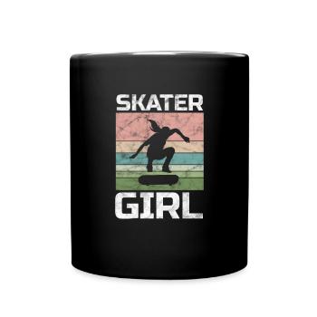 Skateboard Skater Fille Skate Skate Cadeau - Mug uni - noir - Devant