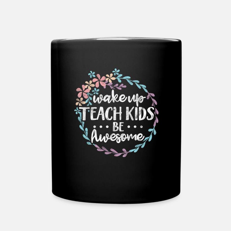 Lehrer Lehrerin - Tasse einfarbig - Schwarz