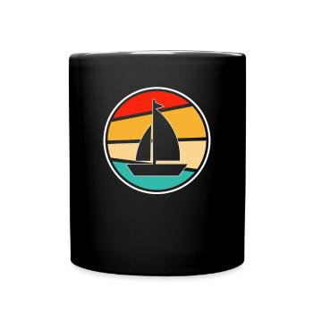 Voile Rétro - Mug uni - noir - Devant