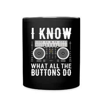 DISC JOCKEY - Full Colour Mug - black - Front
