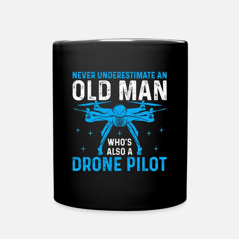Drone - Tasse einfarbig - Schwarz