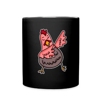 Dabbing Dab Poulet - Mug uni - noir - Devant
