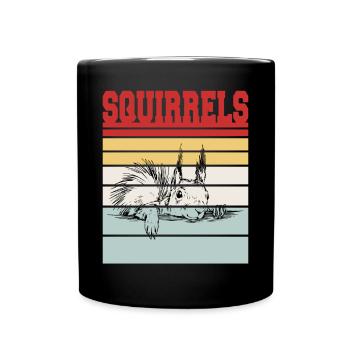 ÉCUREUILS - Mug uni - noir - Devant