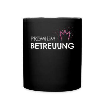 Premium Betreuung Betreuerin MFA - Tasse einfarbig - Schwarz - Vorne