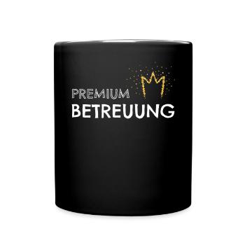 Premium Betreuung Betreuerin Betreuer - Tasse einfarbig - Schwarz - Vorne