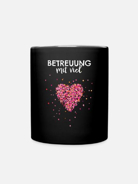 Betreuung Betreuerin Altenpflegerin - Tasse einfarbig - Schwarz