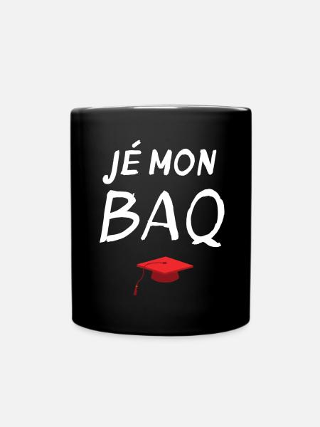 diplôme, bac, bachelier, bachelière - Mug uni - noir