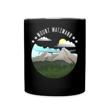 Berg Watzmann - Full Colour Mug - black - Front