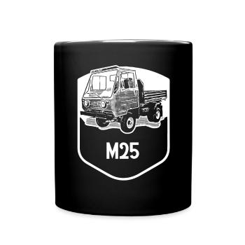 Multicar M25 - DDR - Klassiker - Tasse einfarbig - Schwarz - Vorne