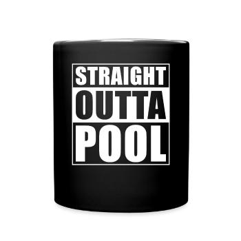 Piscine - Mug uni - noir - Devant