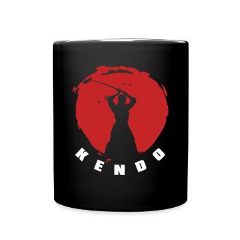 Kendo Kenjutsu Japanese Martial Arts Kendoka - Full Colour Mug - black - Front