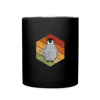 Pinguin - Tasse einfarbig - Schwarz - Vorne