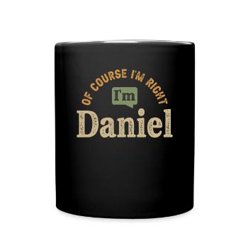 Je suis Daniel Nom personnalisé Drôle - Mug uni - noir - Devant