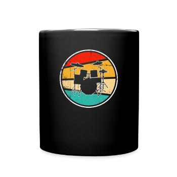 Batterie Rétro - Mug uni - noir - Devant