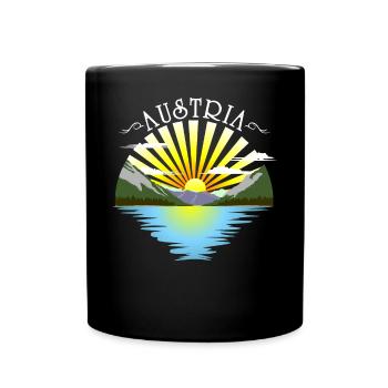 Austria - Full Colour Mug - black - Front