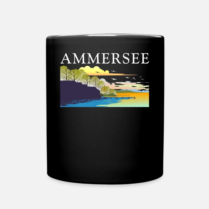 Ammersee - Tasse einfarbig - Schwarz
