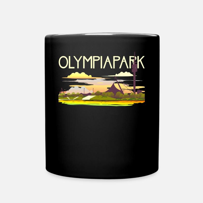 Olympiapark München - Tasse einfarbig - Schwarz