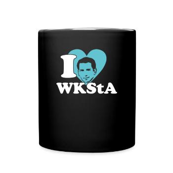 Ich Liebe WKStA Politik Skandal Kurz Shirt - Tasse einfarbig - Schwarz - Vorne