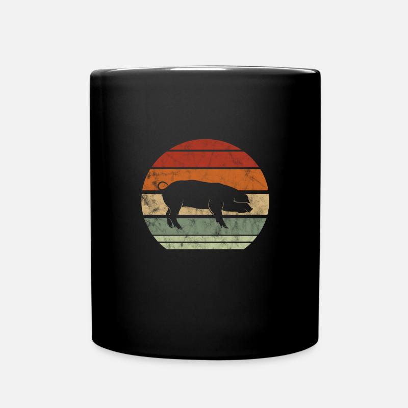 Cochon Cochon PorcLet Semer Des Cochons Cadeau - Mug uni - noir