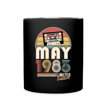 May 1983 Vintage Vintage Birthday Gift - Full Colour Mug - black - Front