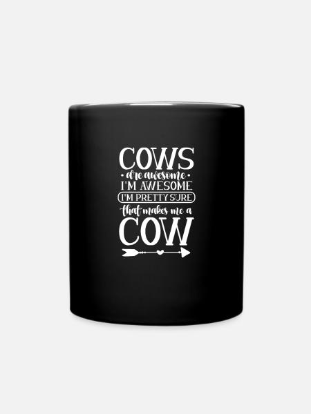 Kuh - Tasse einfarbig - Schwarz