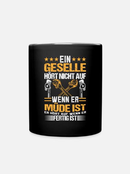 Geselle Ausbildung Bestanden - Tasse einfarbig - Schwarz