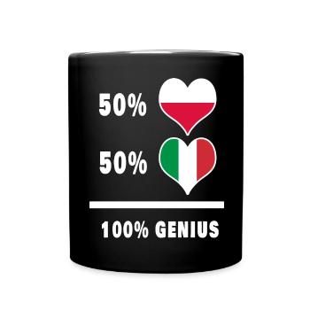 Génie de l'Italie et de la Pologne - Mug uni - noir - Devant