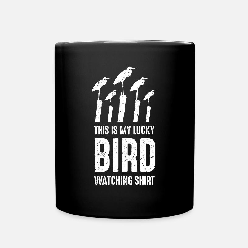 C’est ma chemise d’observation des oiseaux chanceux - Mug uni - noir