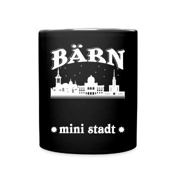 Bärn Skyline Bern - Tasse einfarbig - Schwarz - Vorne