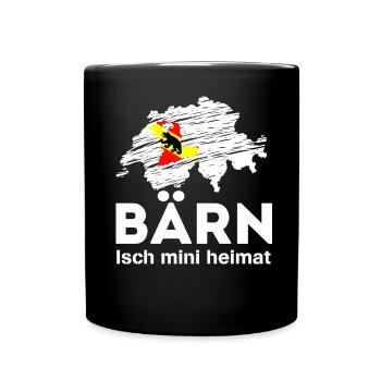Bärn Heimat Bern - Tasse einfarbig - Schwarz - Vorne