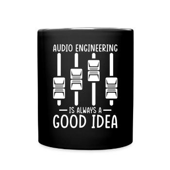 Audio Engineer Sound Engineer Gift - Full Colour Mug - black - Front