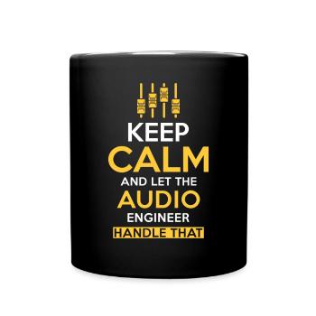 Audio Engineer Sound Engineer Gift - Full Colour Mug - black - Front