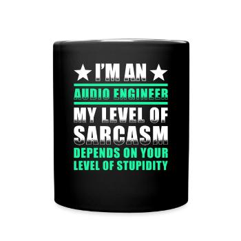Audio Engineer Sound Engineer Gift - Full Colour Mug - black - Front