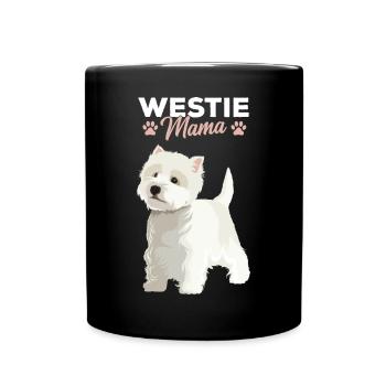 West Highland White Terrier Mama Mistress - Full Colour Mug - black - Front