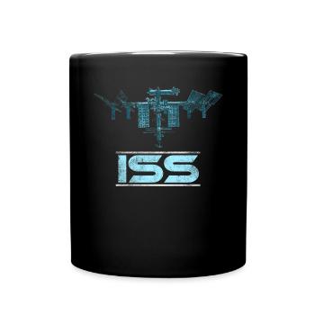 Internationale Raumstation ISS - Tasse einfarbig - Schwarz - Vorne