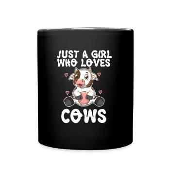 Propriétaire d’une ferme de vaches laitières Amoureux des vaches - Mug uni - noir - Devant