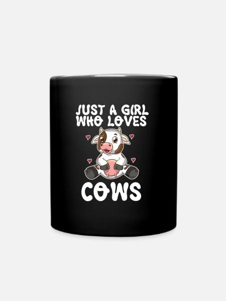 Milchkuh Farm Bauernhofbesitzer Kuhliebhaber - Tasse einfarbig - Schwarz