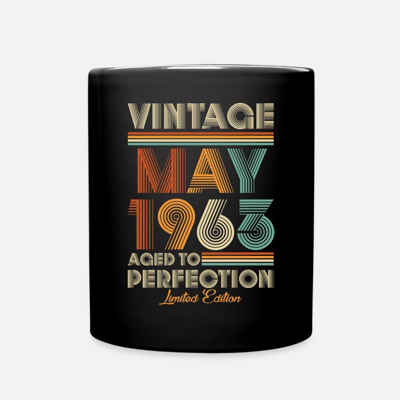 Millésime vieilli à la perfection mai 1963 - Mug uni - noir