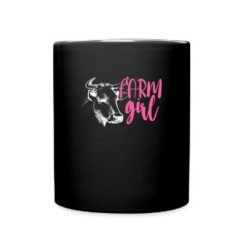 Cow - Full Colour Mug - black - Front