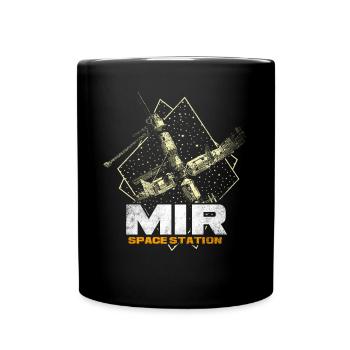 Mir Space Station - Full Colour Mug - black - Front