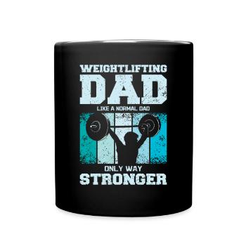 Haltérophilie Père Gym Papa - Mug uni - noir - Devant