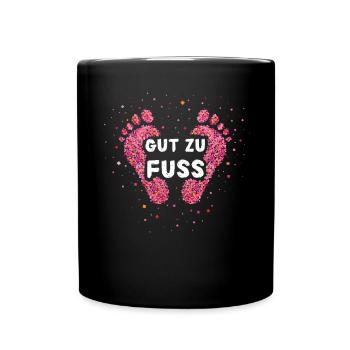 Gut Zu Fuß Fusspflegerin Fusspflege - Tasse einfarbig - Schwarz - Vorne