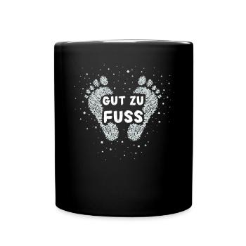 Gut Zu Fuß Fusspfleger Fusspflegerin - Tasse einfarbig - Schwarz - Vorne