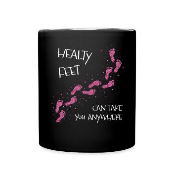 Foot Care Podiatry Podiatry - Full Colour Mug - black - Front